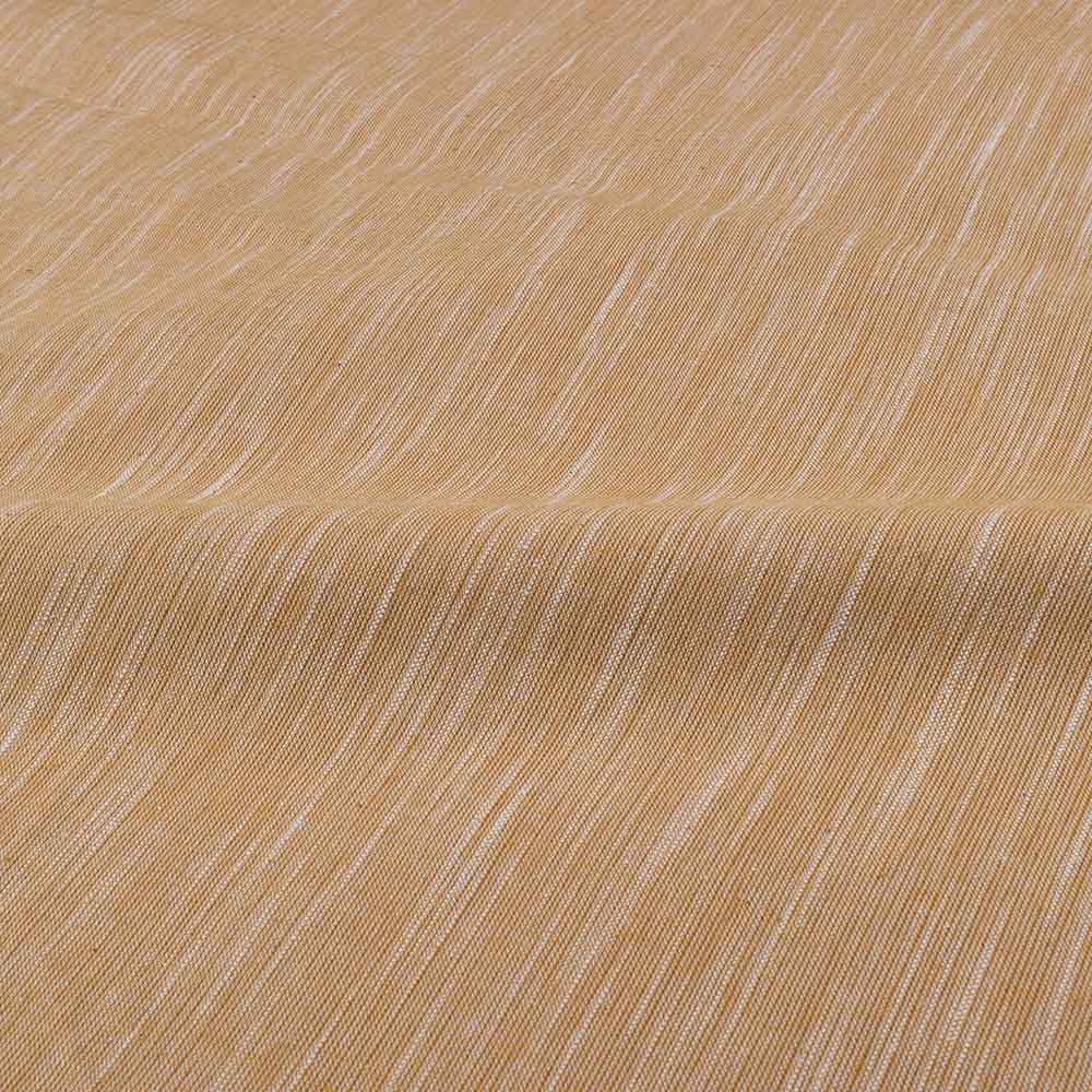 SOLID YELLOW SLUB CROSS COLOR PURE COTTON 100 GSM HANDWOVEN FABRIC