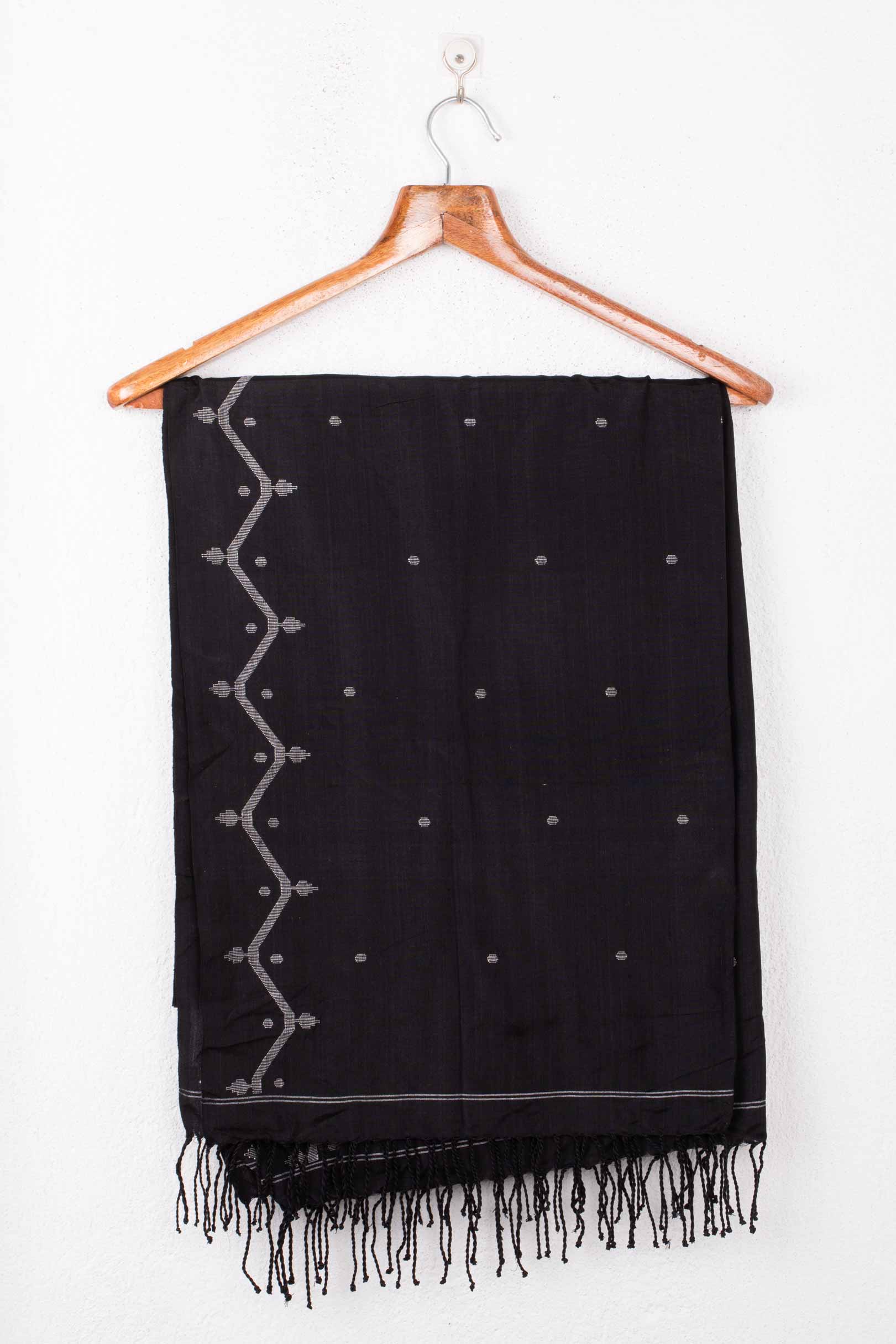 Handwoven Black Scarf