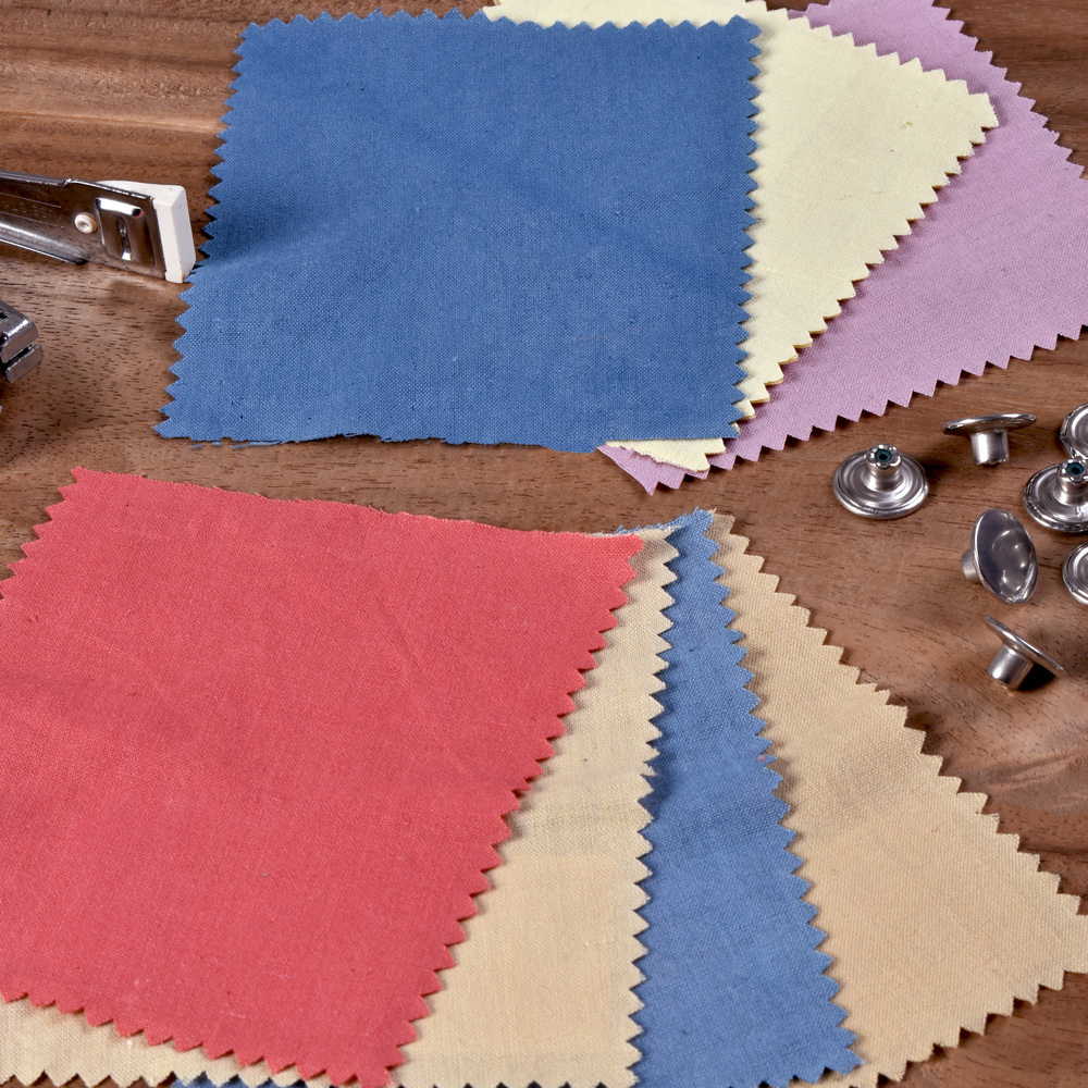 Natural Vegetable Dyed Fabric Swatches