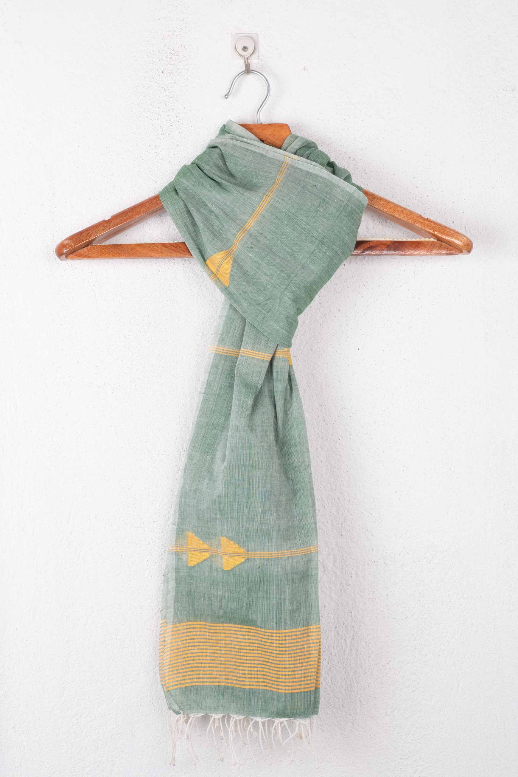 Handwoven Green Scarf 82
