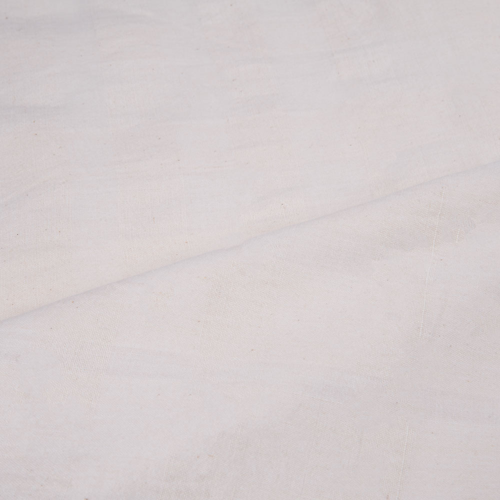 WHITE STRIPE COTTON 135 GSM FABRIC - BLEACHED WHITE & DYEABLE