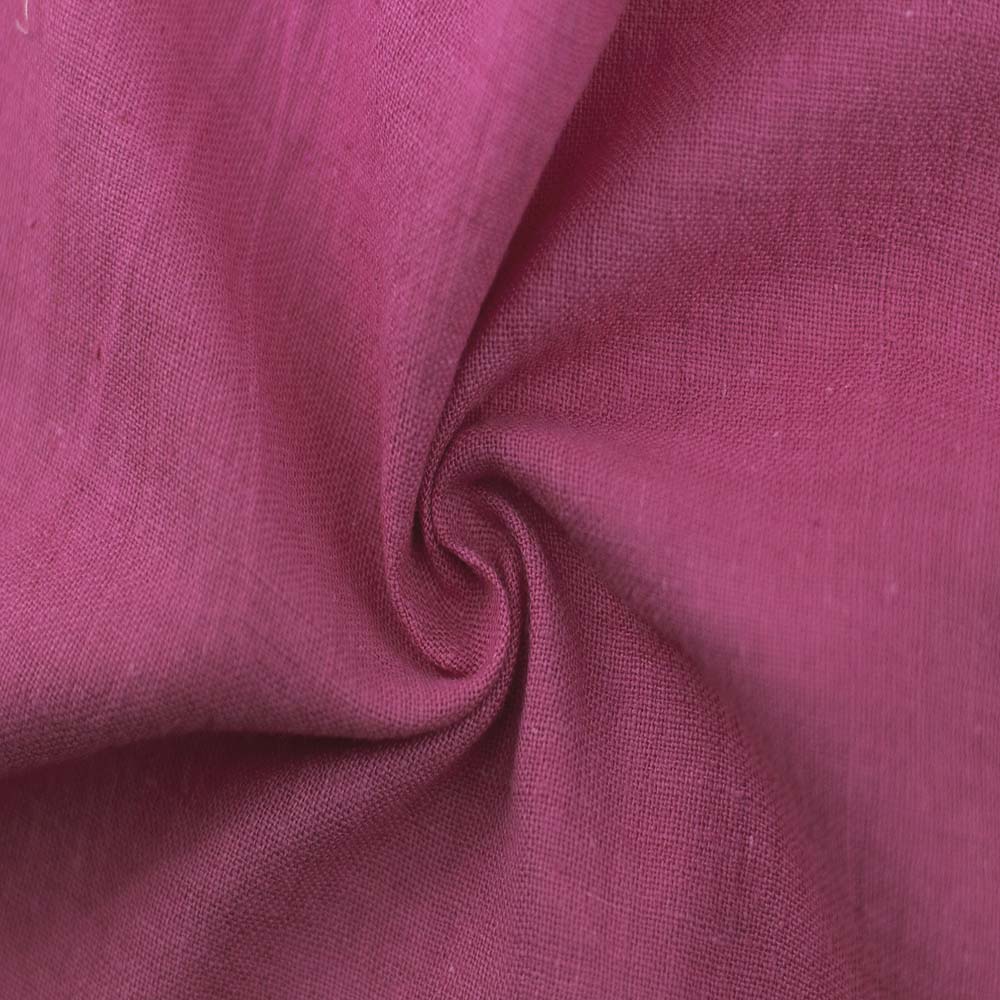 Plain Pink Khadi 120 GSM Fabric - Handspun & Handwoven