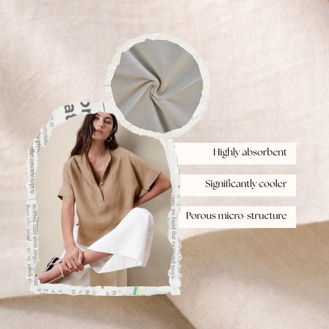 Banana fiber fabric displayed in lightweight weave, illustrating air circulation and breathable structure suitable for warm climates.