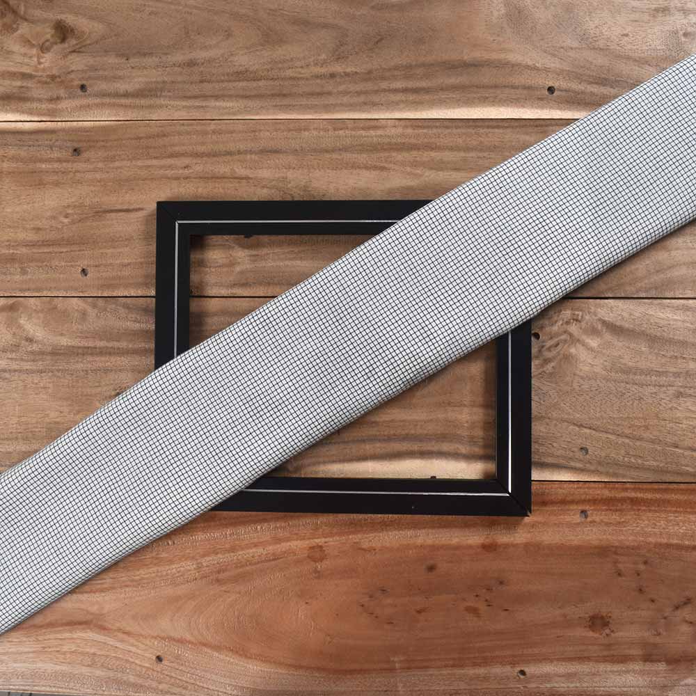 Check Black & Cream Pure Cotton 65 GSM Handwoven Fabric