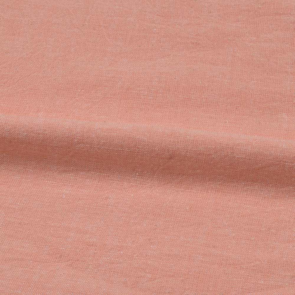 CHAMBRAY PEACH KHADI COTTON 115 GSM HANDWOVEN FABRIC N20