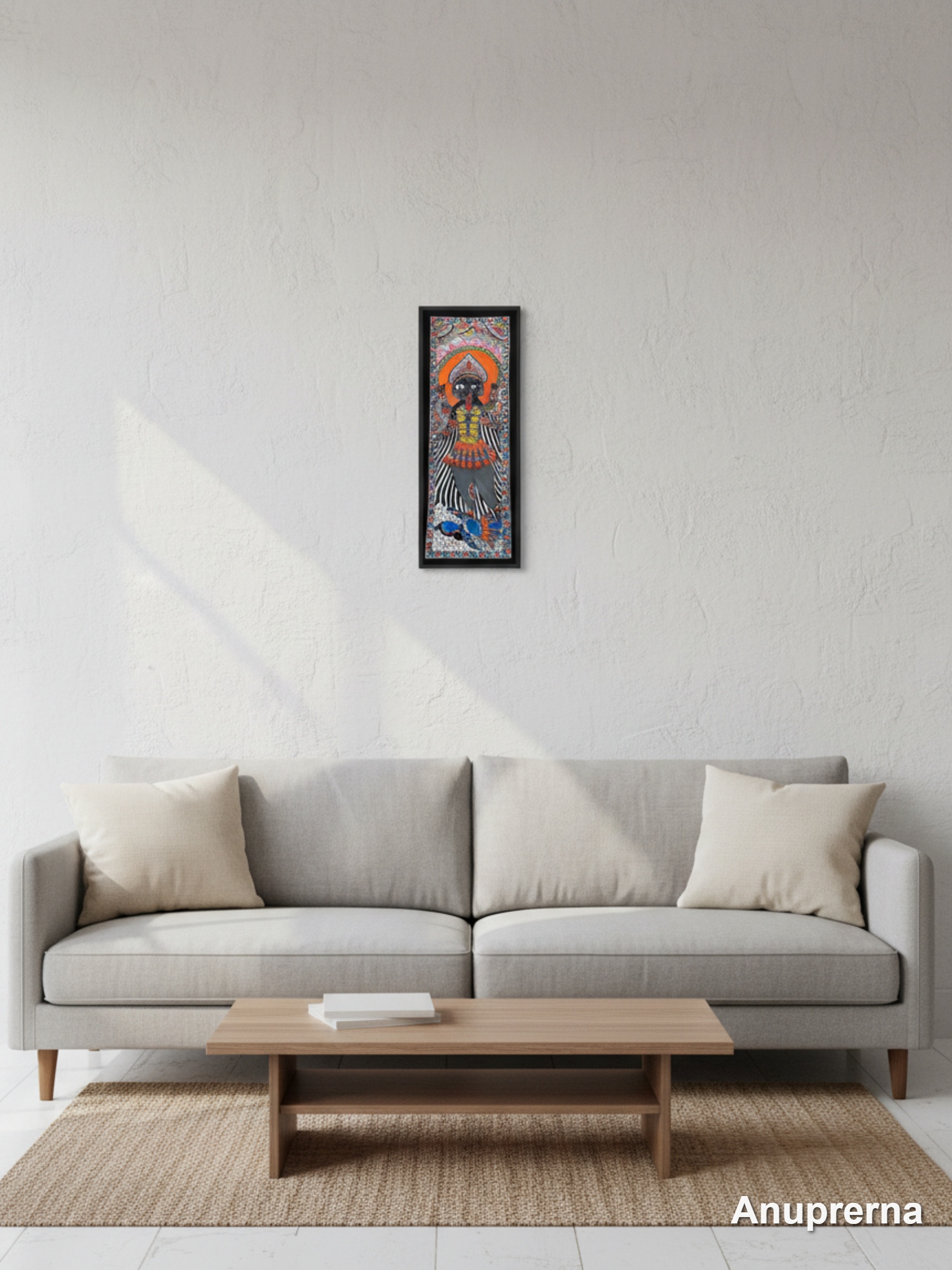Maa Kali & Shiv Madhubani Wall Art Decor