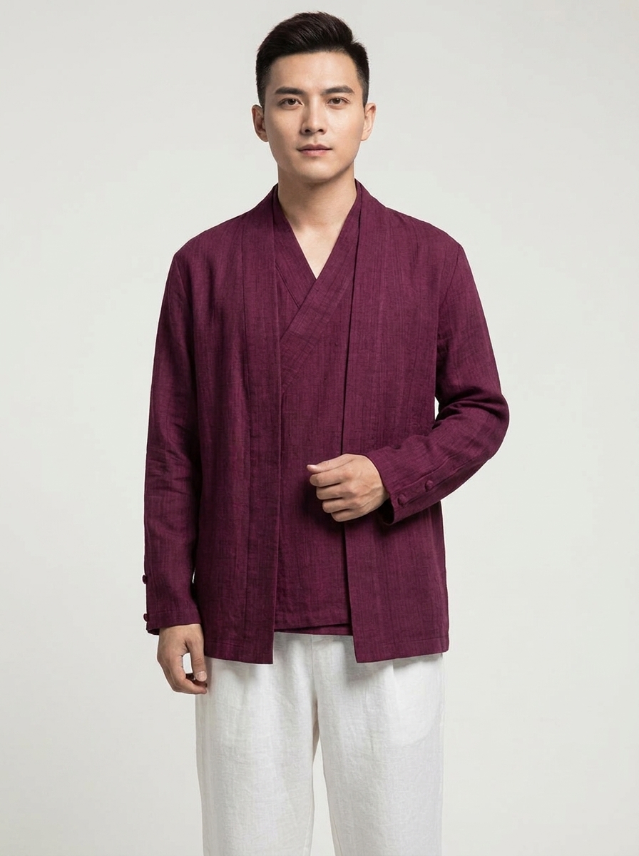 Double Layered Angrakha Wrapped Kurta