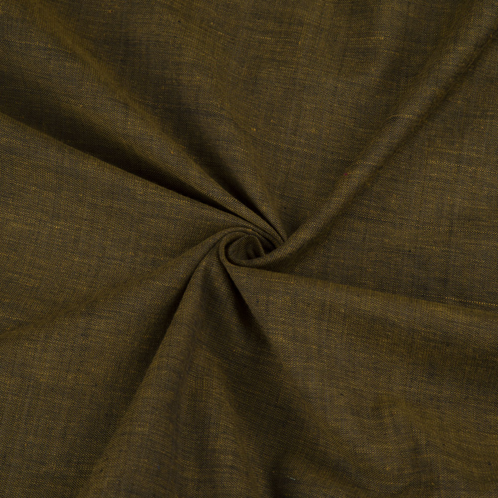 Cross Colour Green Pure Cotton 95 GSM Handwoven Fabric