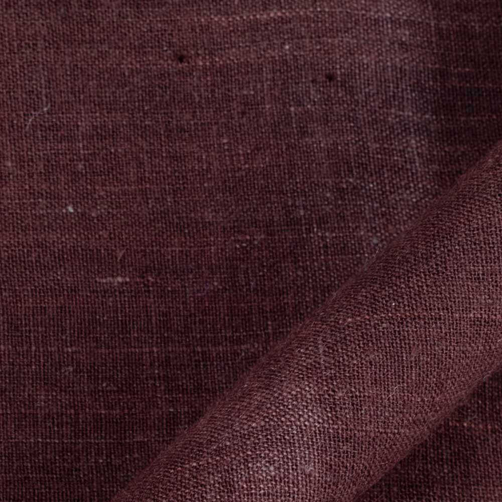 Plain Maroon Khadi 115 GSM Handspun & Handwoven Fabric