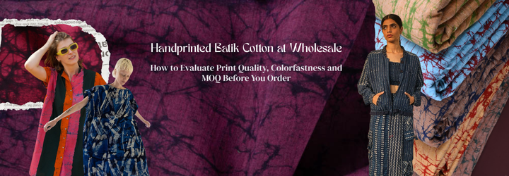 Handprinted Batik Cotton at Wholesale: How to Evaluate Print Quality, Colorfastness and MOQ Before You Order