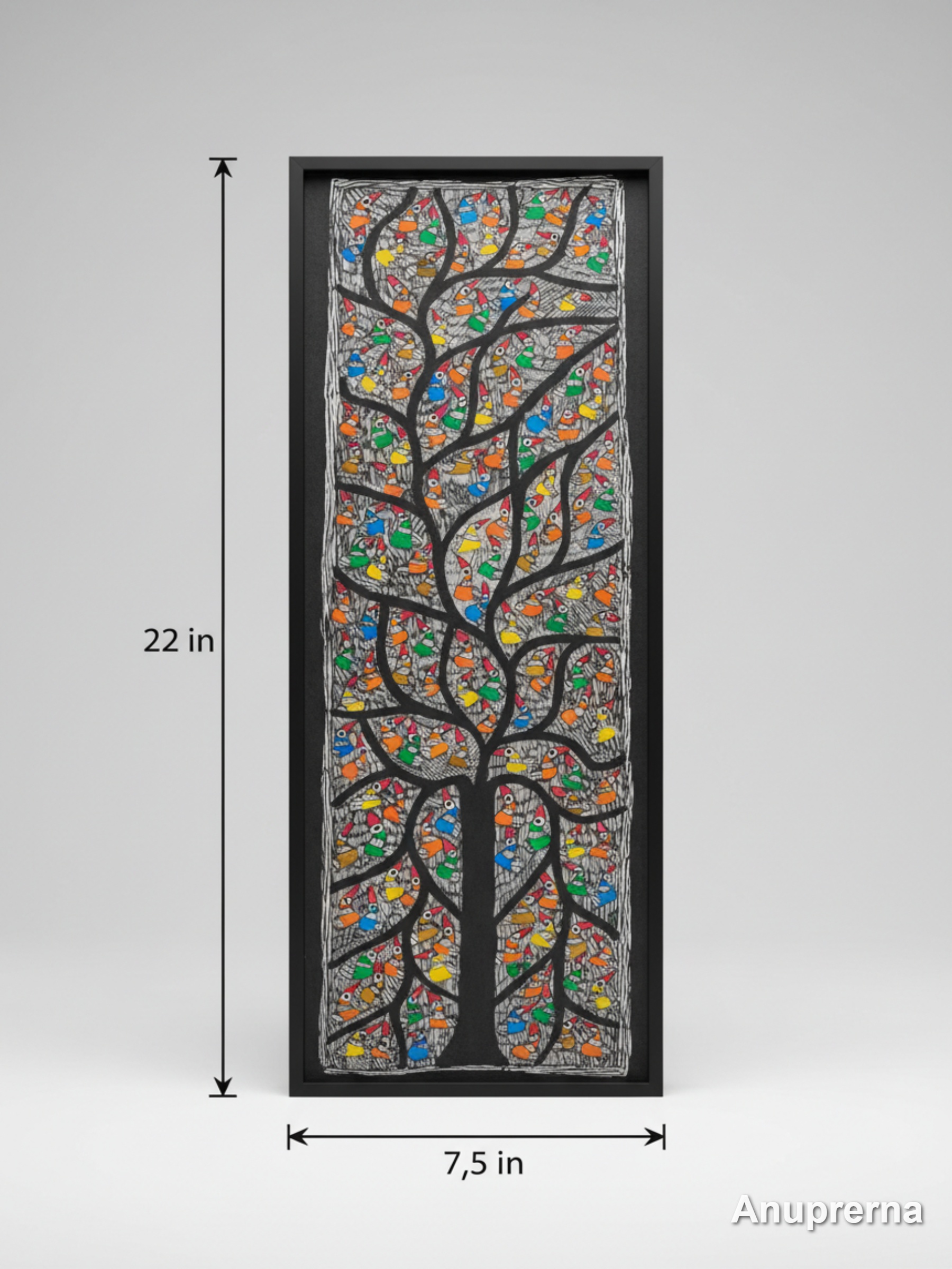 Tree Of Colours Madhubani Wall Art Decor