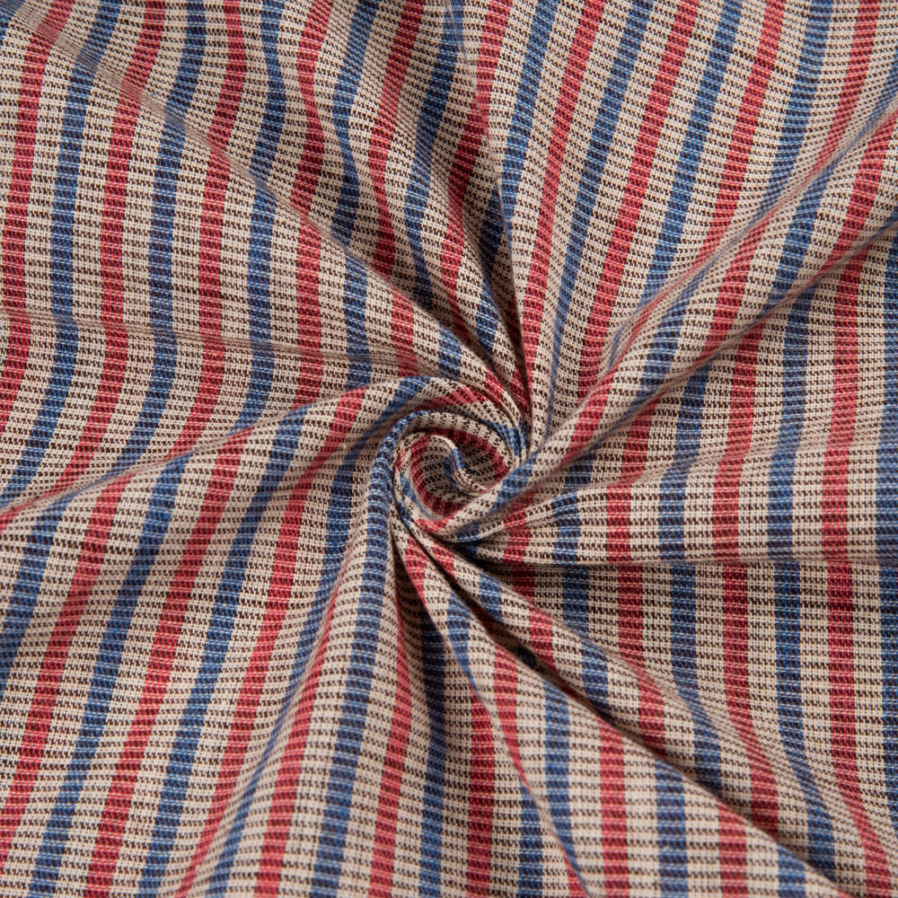Check Multicolour Pure Cotton 88 GSM Handwoven Fabric 307