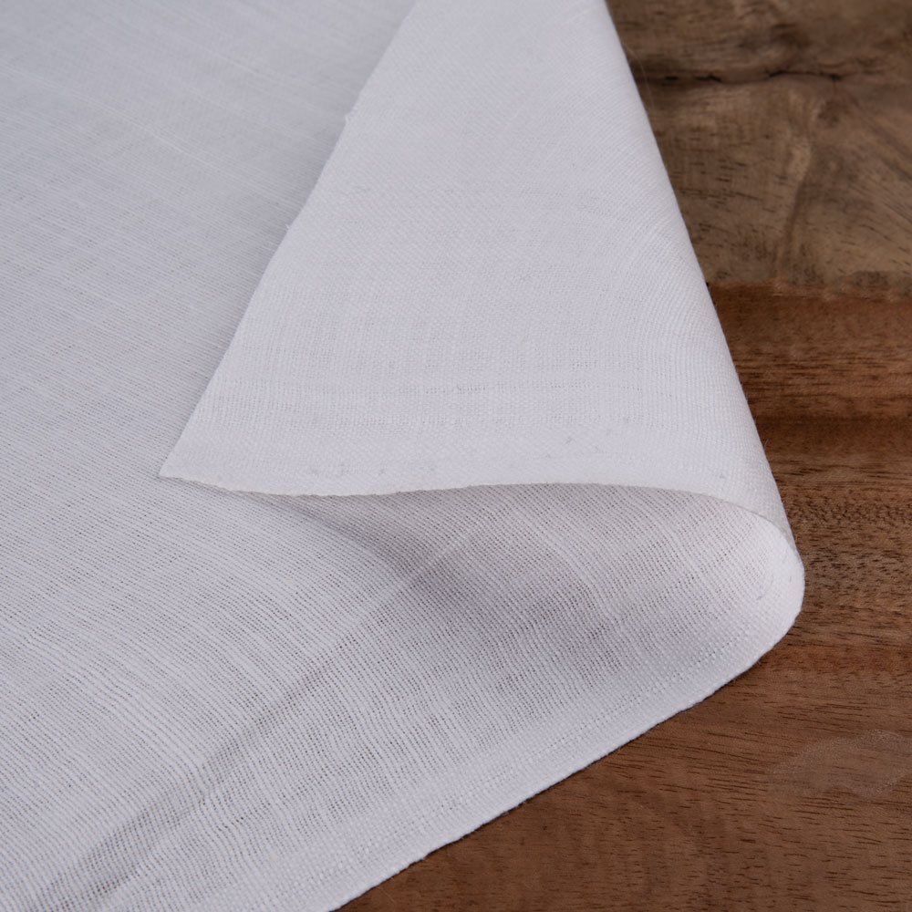 Ready for Dyeing White Muslin Khadi cotton fabric, ideal for custom dyeing