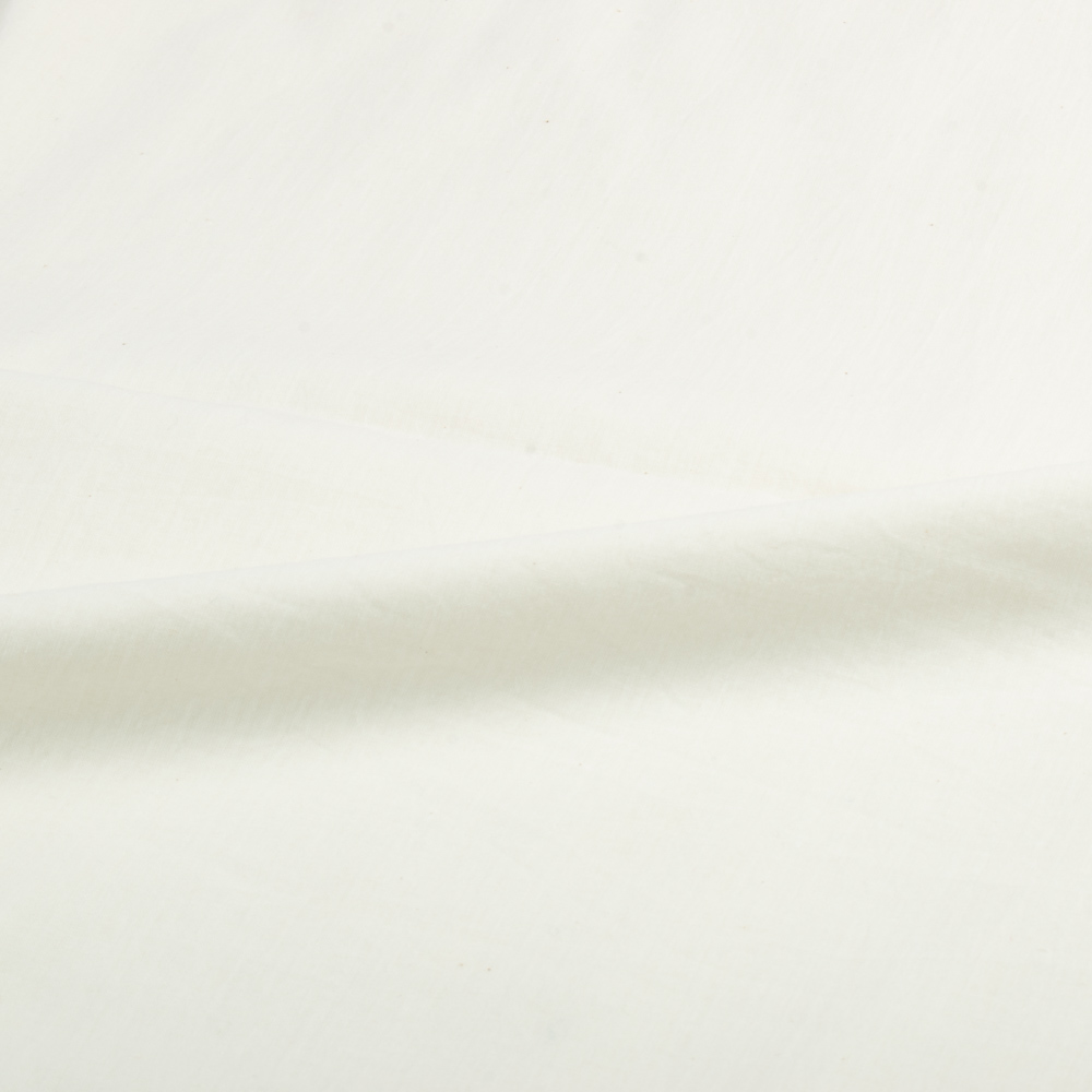 White Cotton 54 GSM Handwoven Cambric Fabric - Bleached White & Dyeable 10