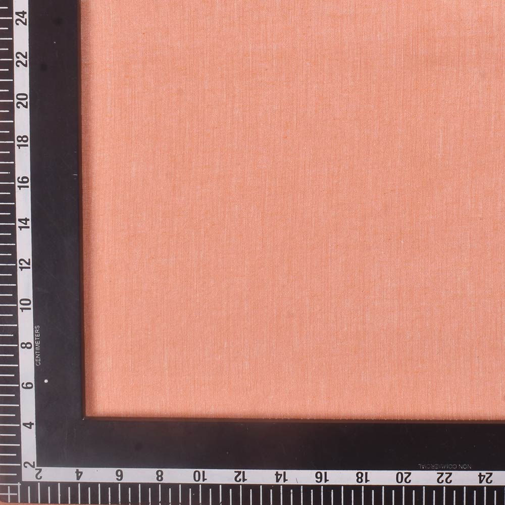 PLAIN ORANGE PURE COTTON 78 GSM HANDWOVEN FABRIC