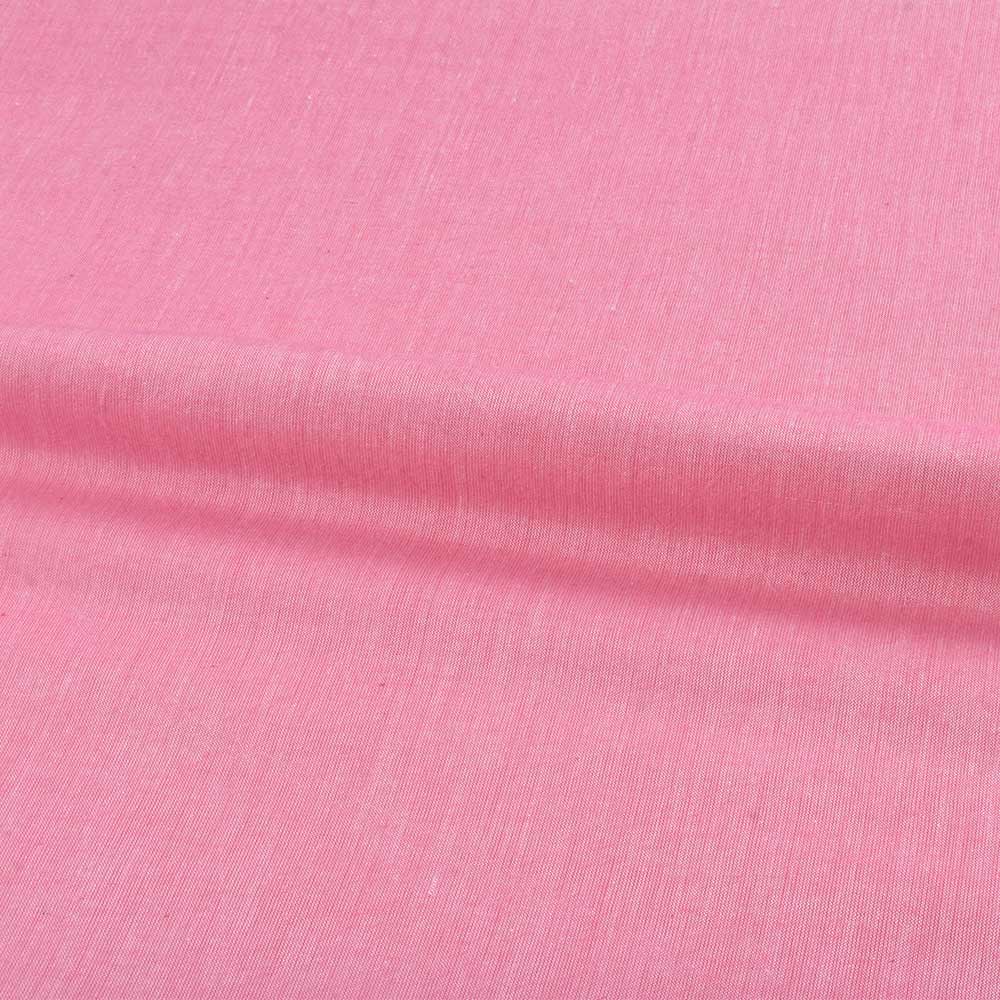 PLAIN LIGHT PINK PURE COTTON 78 GSM HANDWOVEN FABRIC