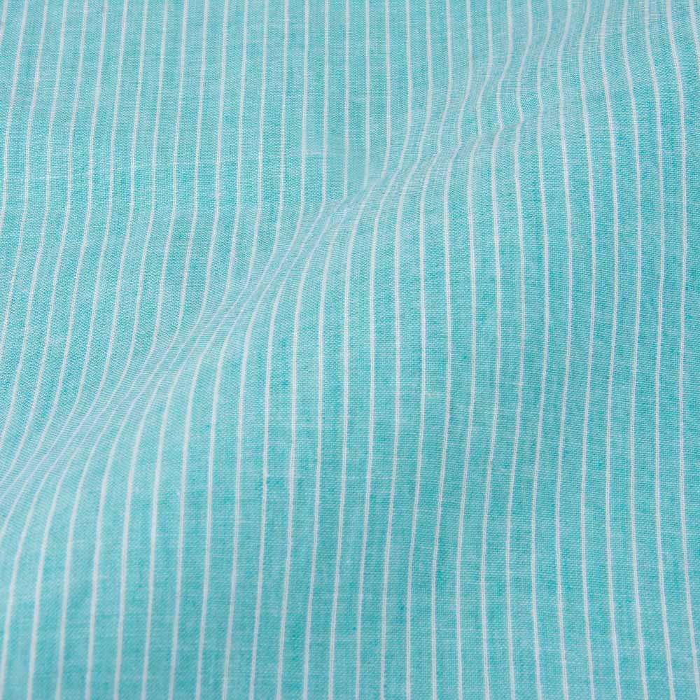Stripe Blue Pure Cotton 70 GSM Handwoven Fabric