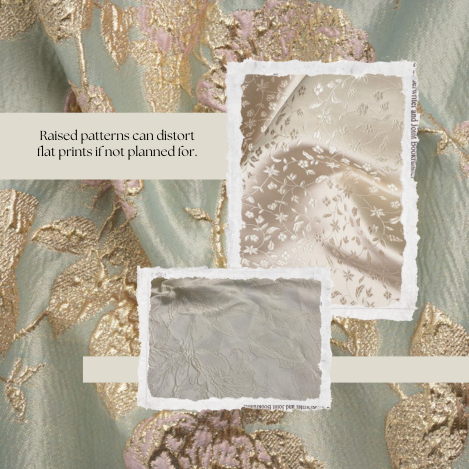 Textile production setup showing screen printing alignment and fabric handling