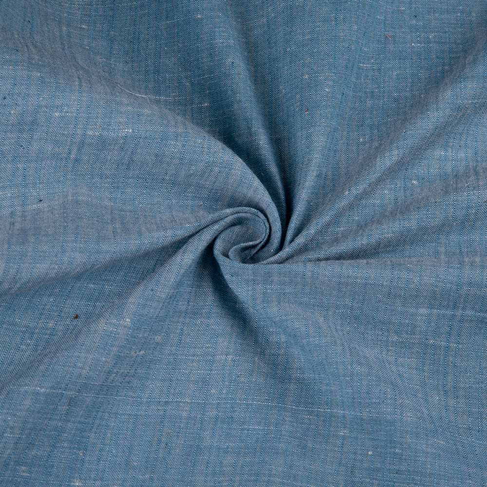 Stripe Blue Pure Cotton 74 GSM Handwoven Fabric P7