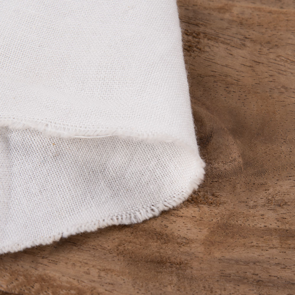 Plain White Natural Organic Khadi Cotton 114 GSM Fabric