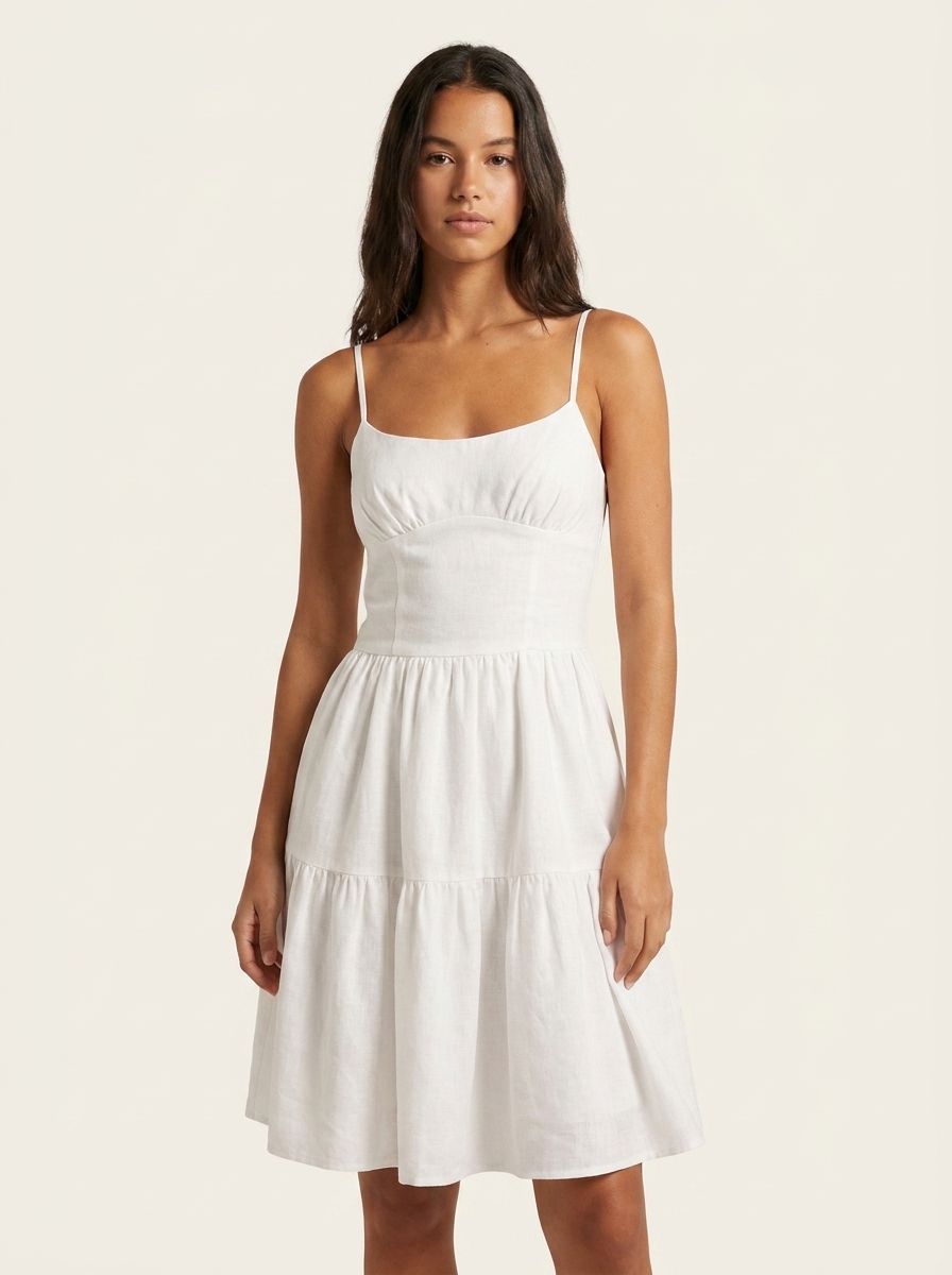 Gathered Bust Dart & Bottom Dress