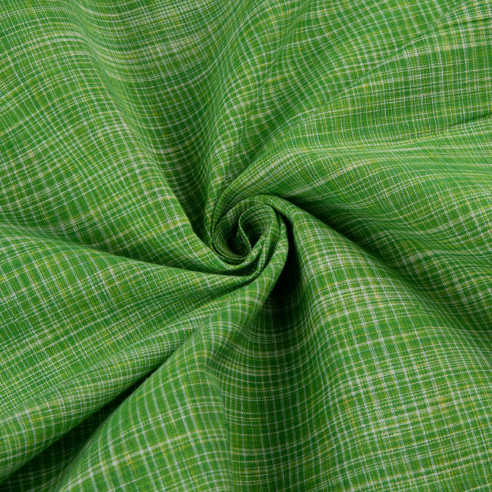 Green Yarn Tie-Dye 91 GSM Pure Cotton Fabric
