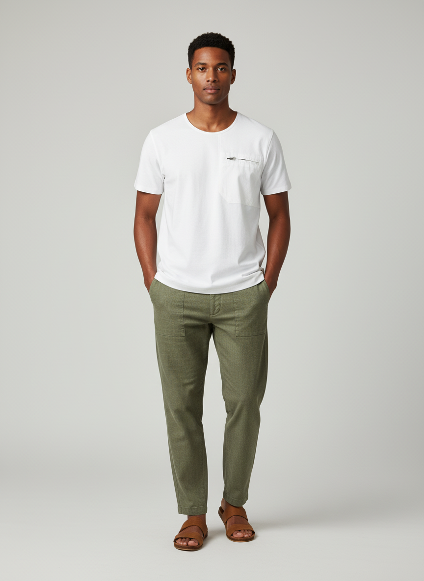 T-shirt with Zipper Pocket
