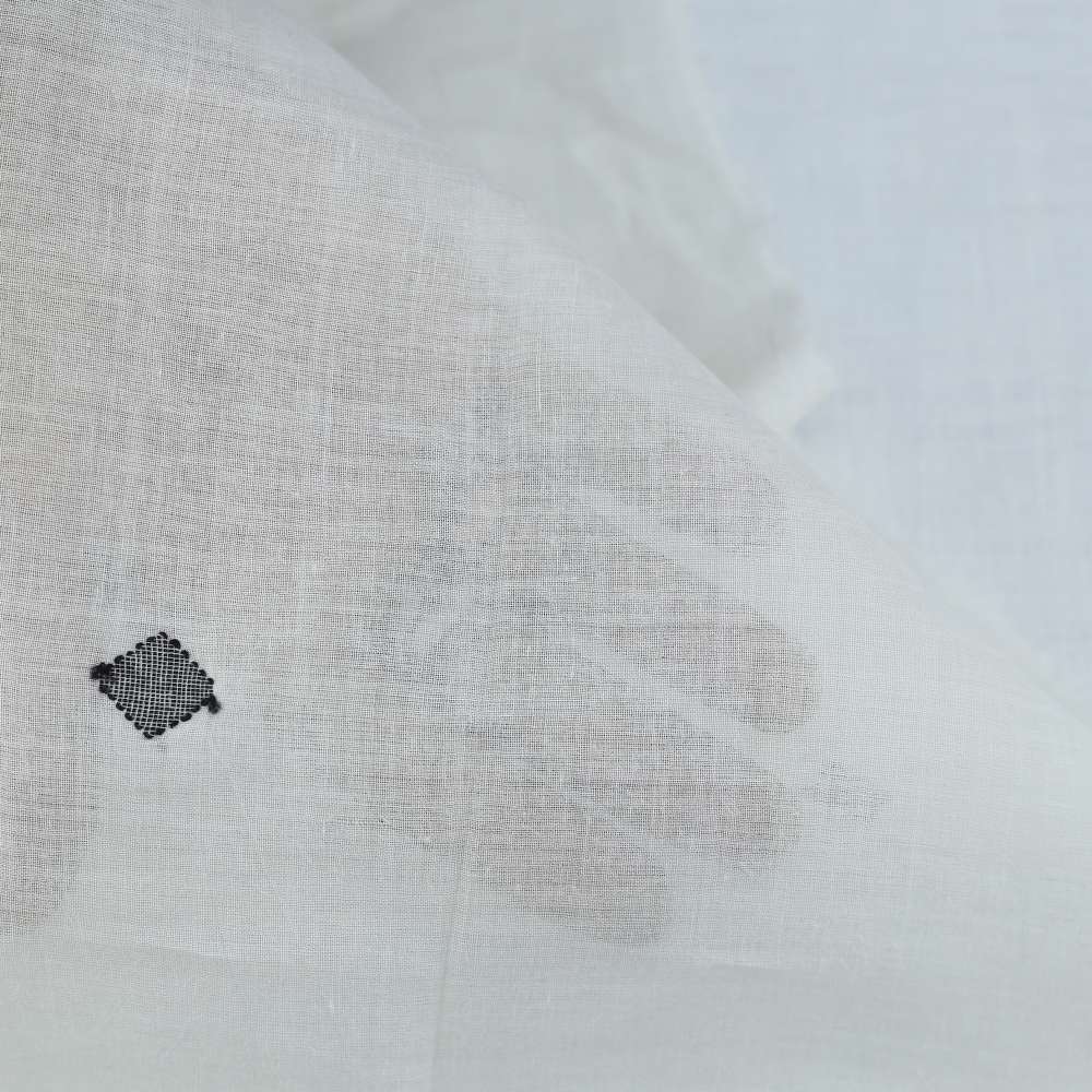 Geometric Cream Jamdani Pure Cotton 55 GSM Fabric 68