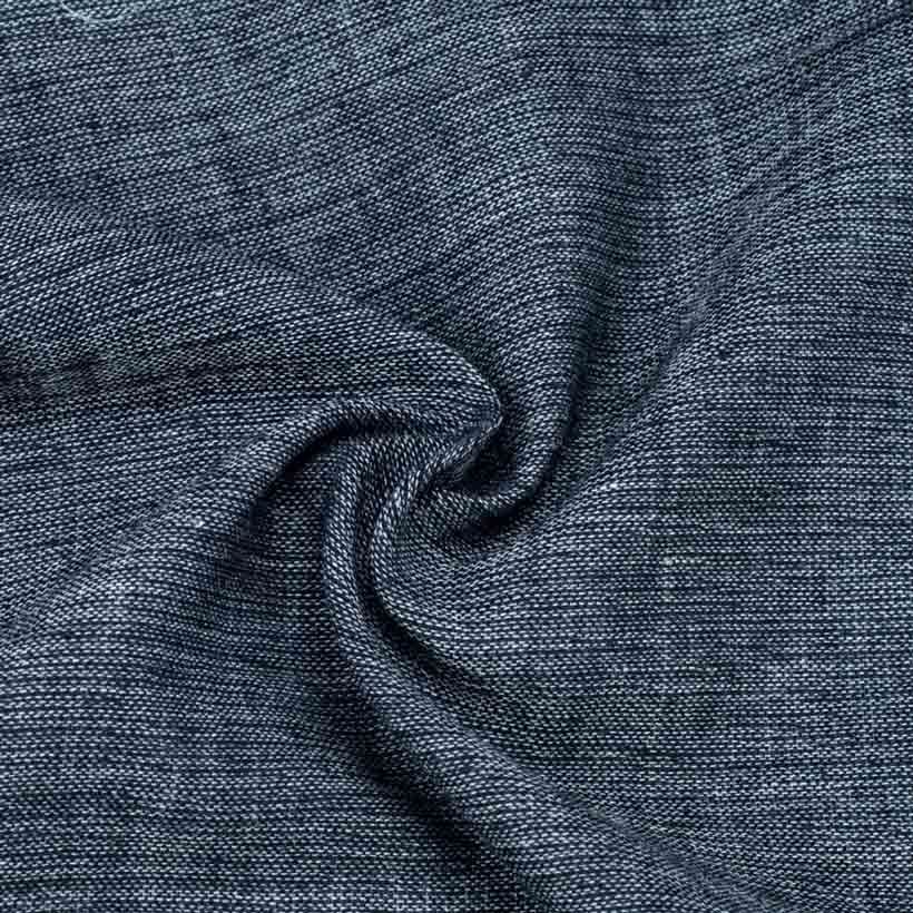 Chambray Dark Grey Pure Cotton 95 GSM Handwoven Fabric