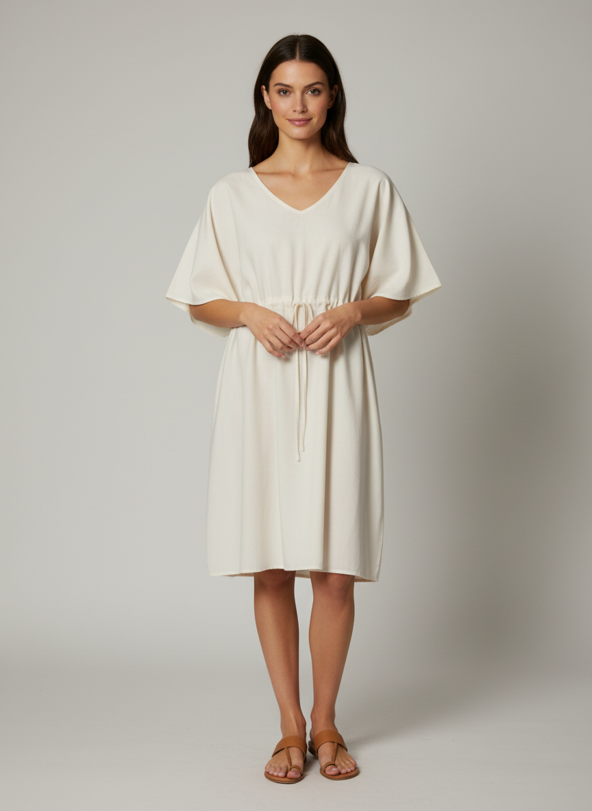Kaftan Dress With Belt