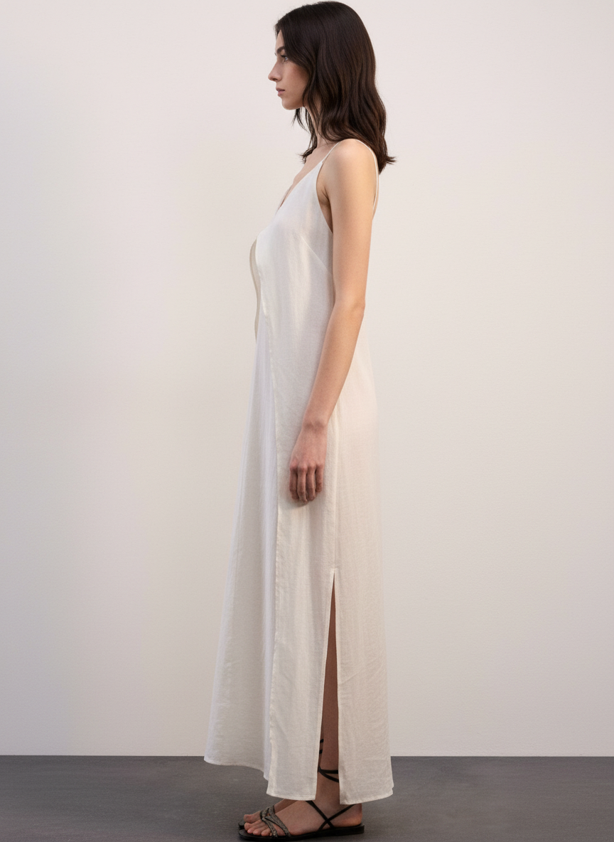 Overlay Panels Full Length Dress