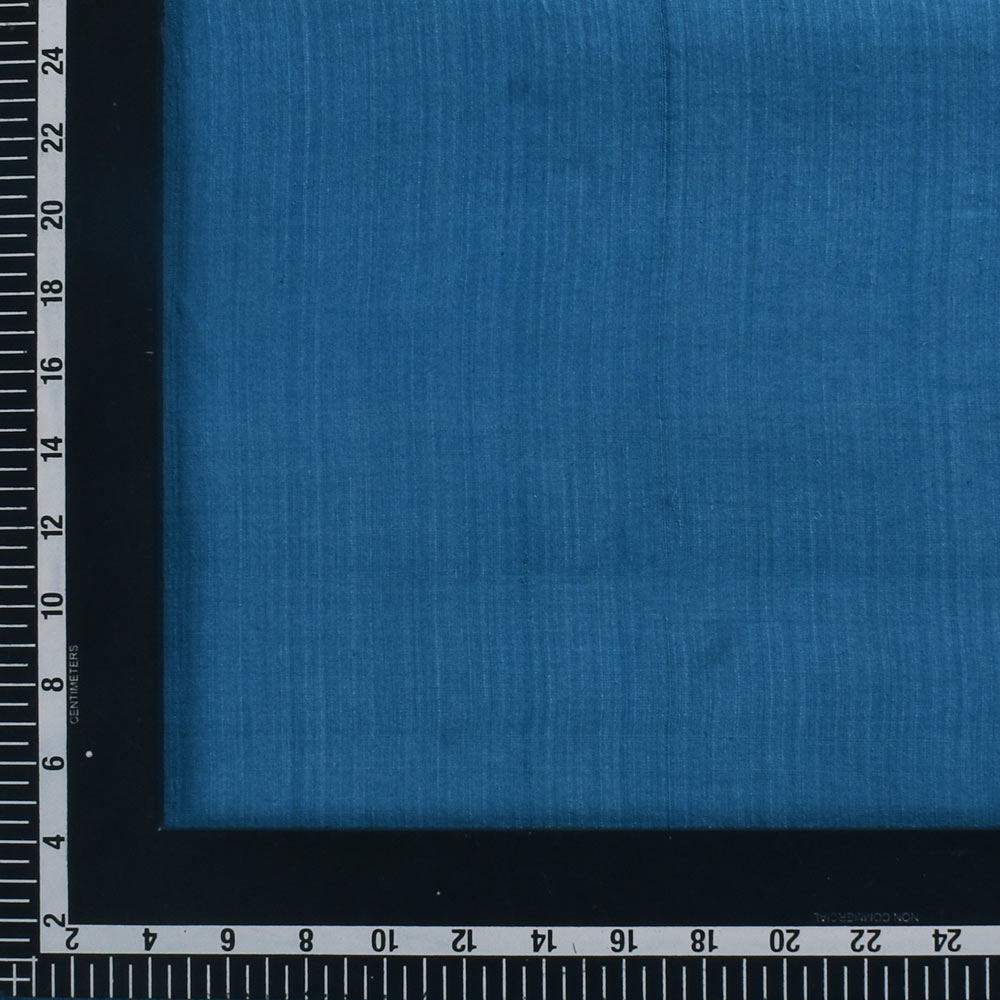 STRIPE BLUE PURE COTTON 74 GSM HANDWOVEN FABRIC P9