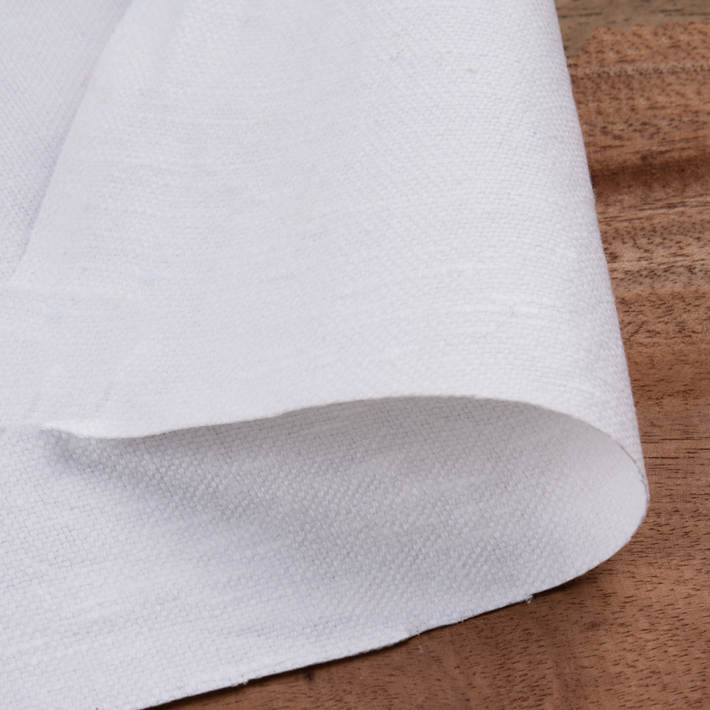 Whitehandspun & Handwoven Khadi 173 GSM Fabric - Bleached & Dyeable