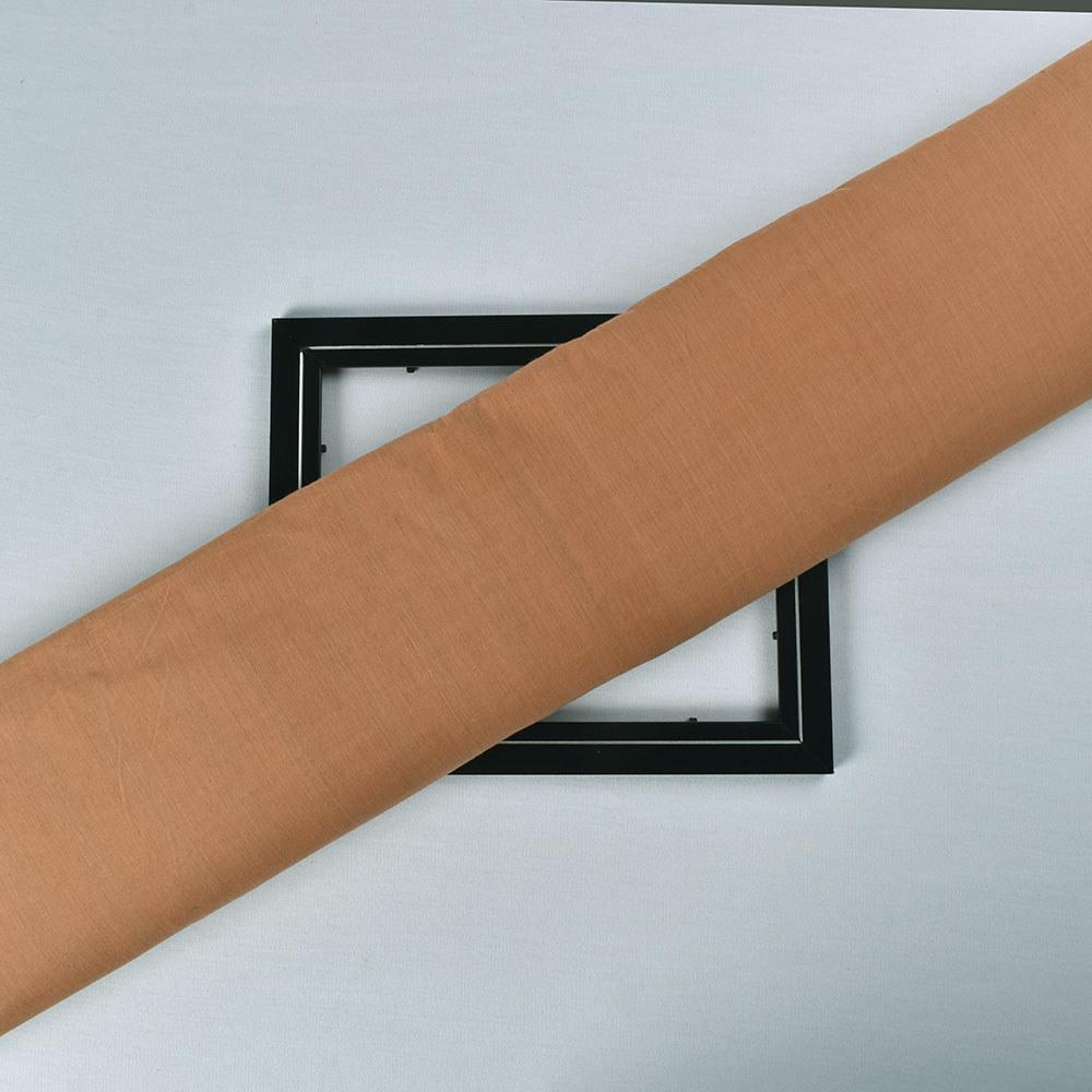Plain Peach Khadi Cotton 65 GSM Handwoven Fabric