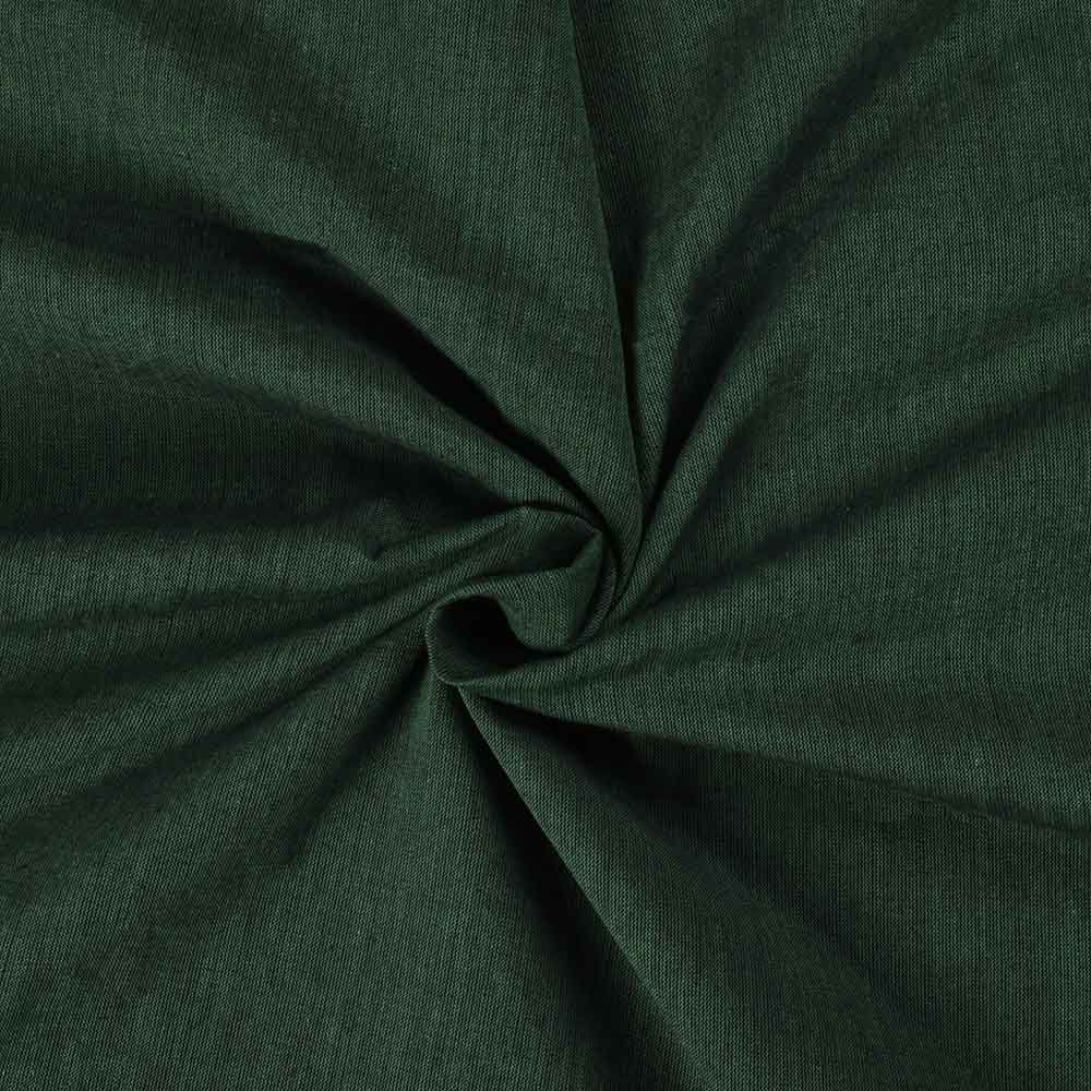 Solid Green Cross Color Pure Cotton 90 GSM Handwoven Fabric