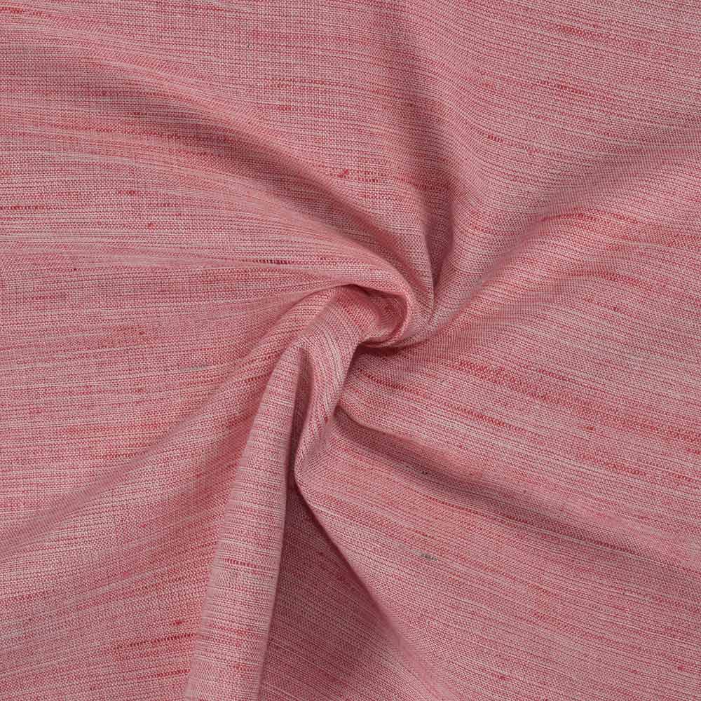 Futki Red Khadi Cotton 93 GSM Handwoven Fabric