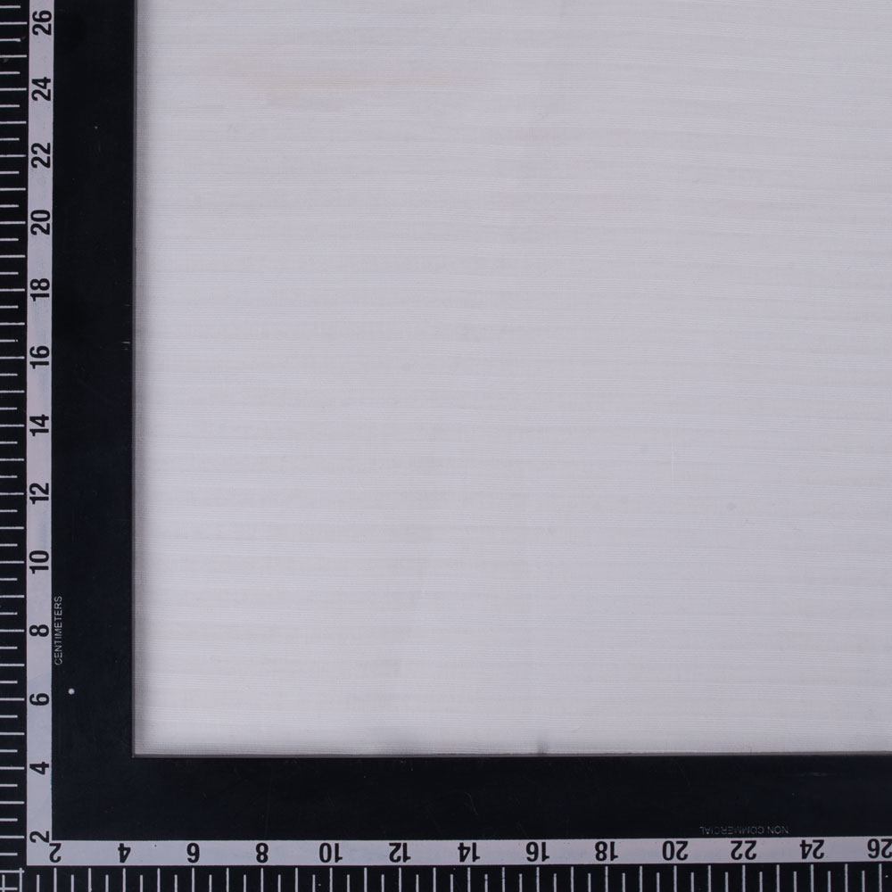WHITE STRIPE COTTON 109 GSM FABRIC - BLEACHED WHITE & DYEABLE