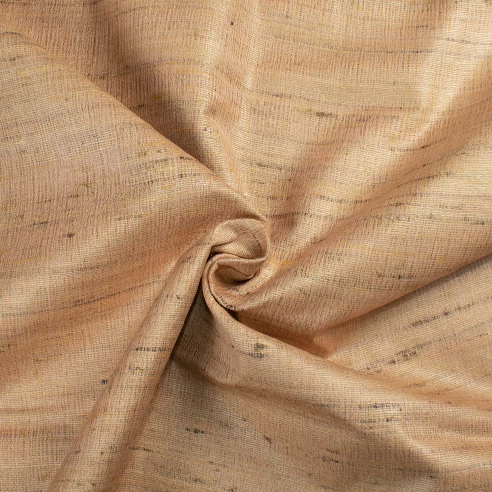 Plain Natural Ketya Silk Cotton Blend 150 GSM Handwoven Fabric B