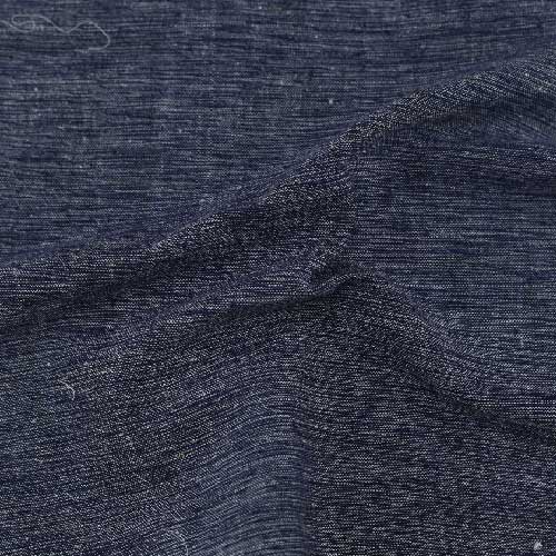 Chambray Grey Black Khadi Cotton 158 GSM Handwoven Fabric