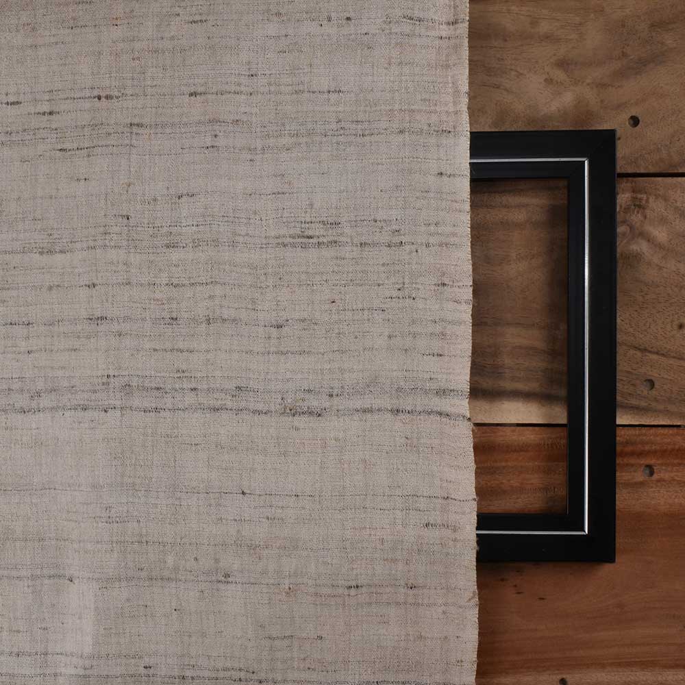 PLAIN NATURAL KETYA & MATKA SILK 120 GSM HANDWOVEN FABRIC 08