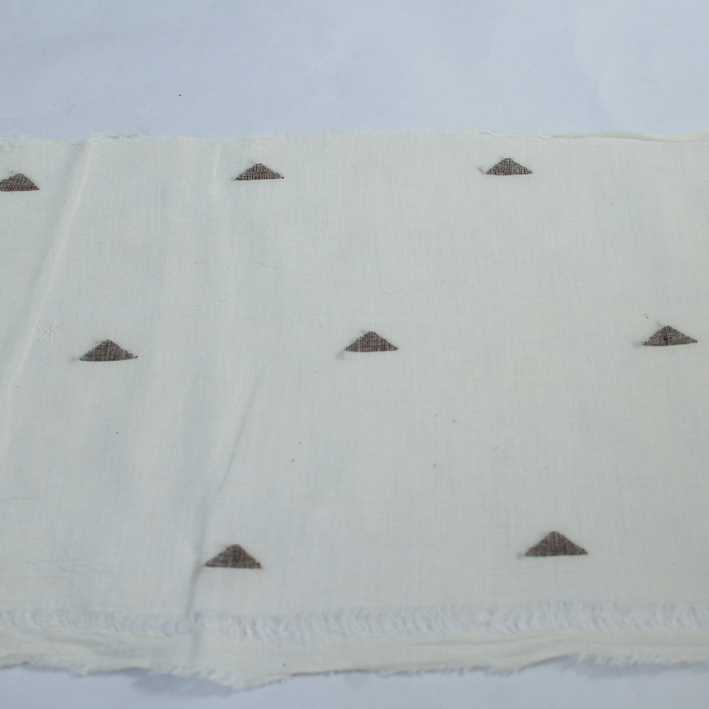 GEOMETRIC CREME JAMDANI PURE COTTON 55 GSM FABRIC 41