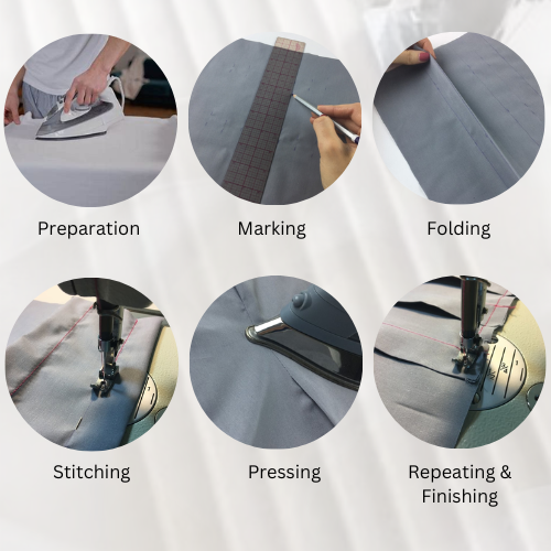Steps to Sew Tucks