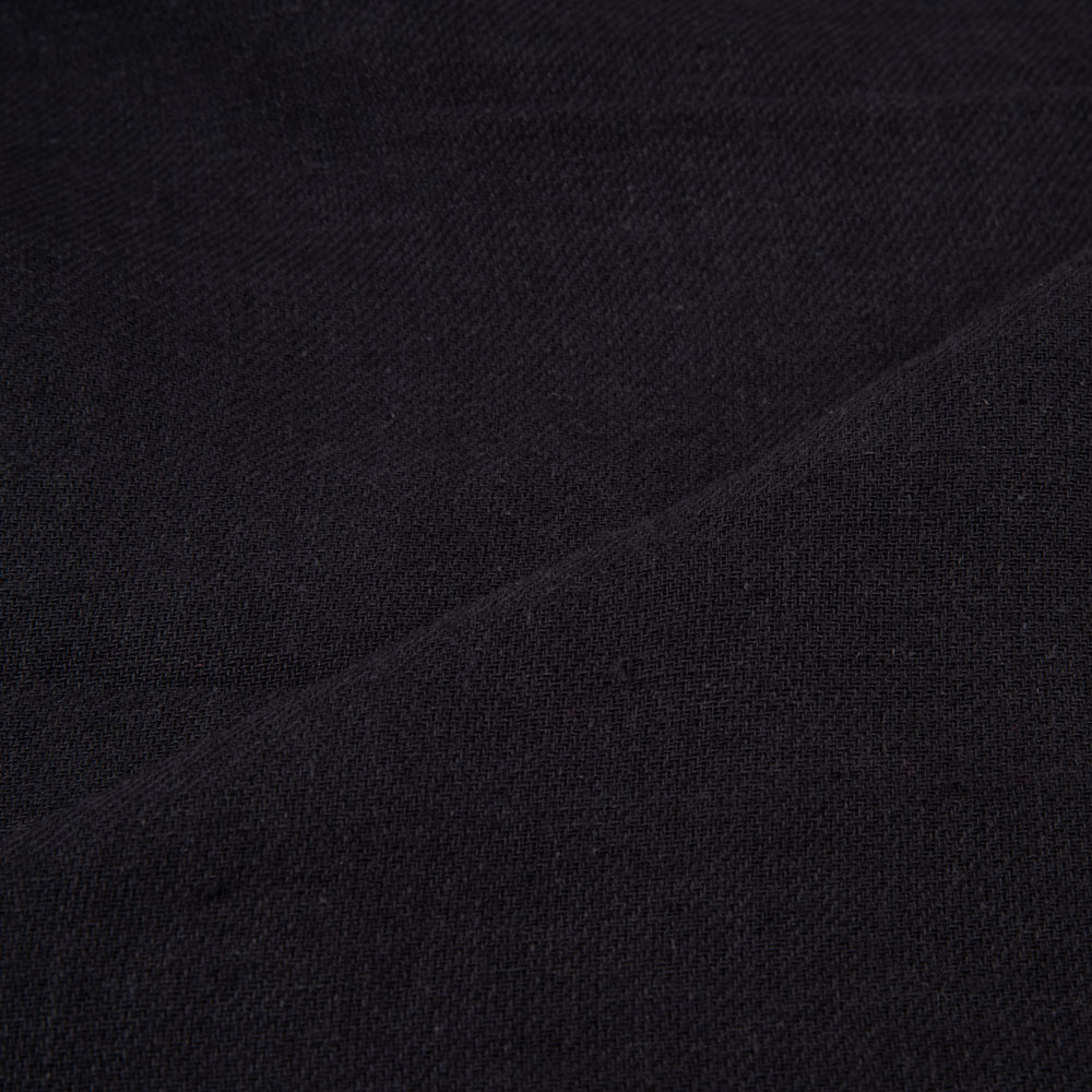 DENIM TWILL BLACK PURE COTTON 120 GSM HANDWOVEN FABRIC