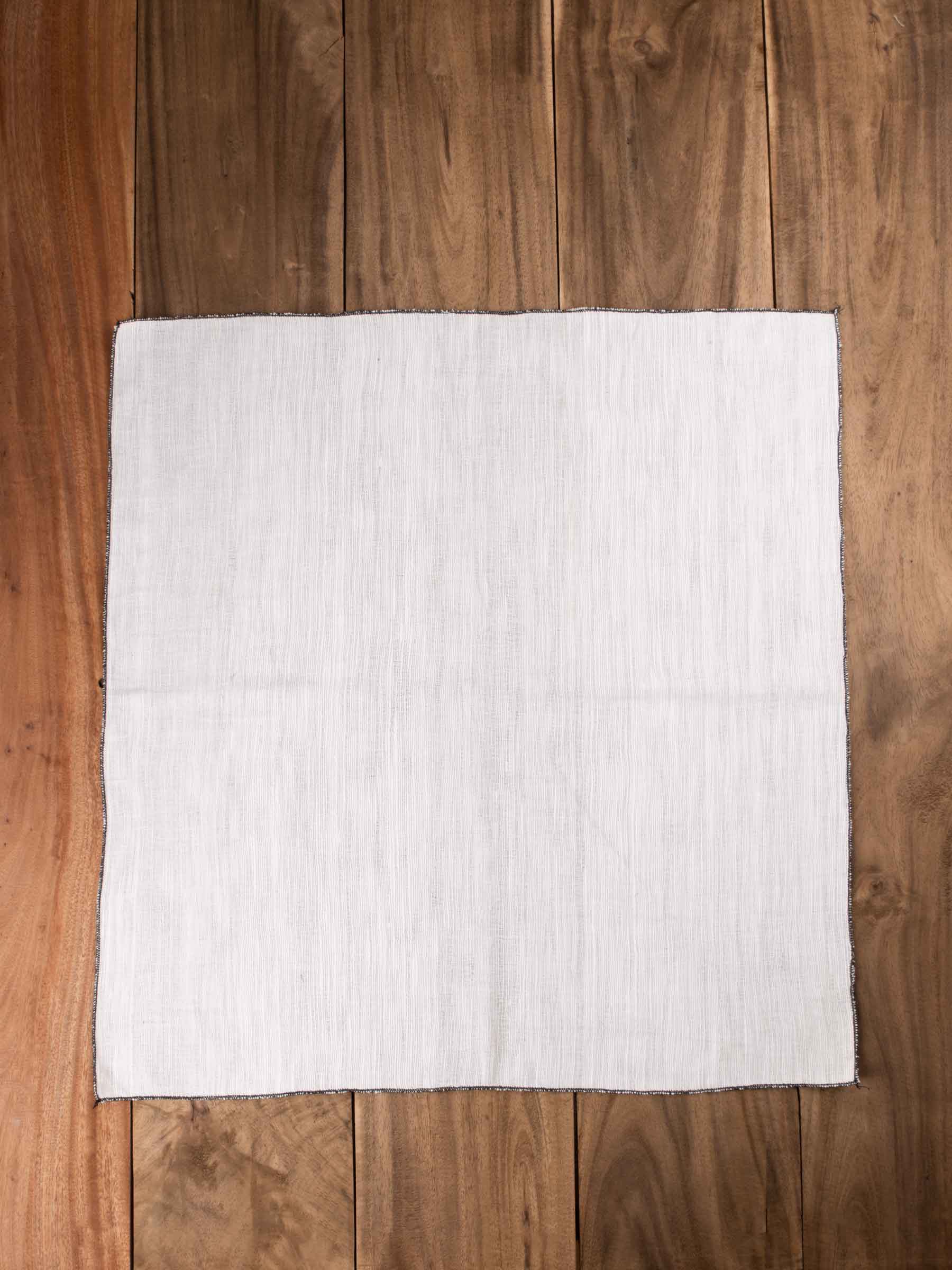 Plain White Pure Handwoven Khadi Table Napkin