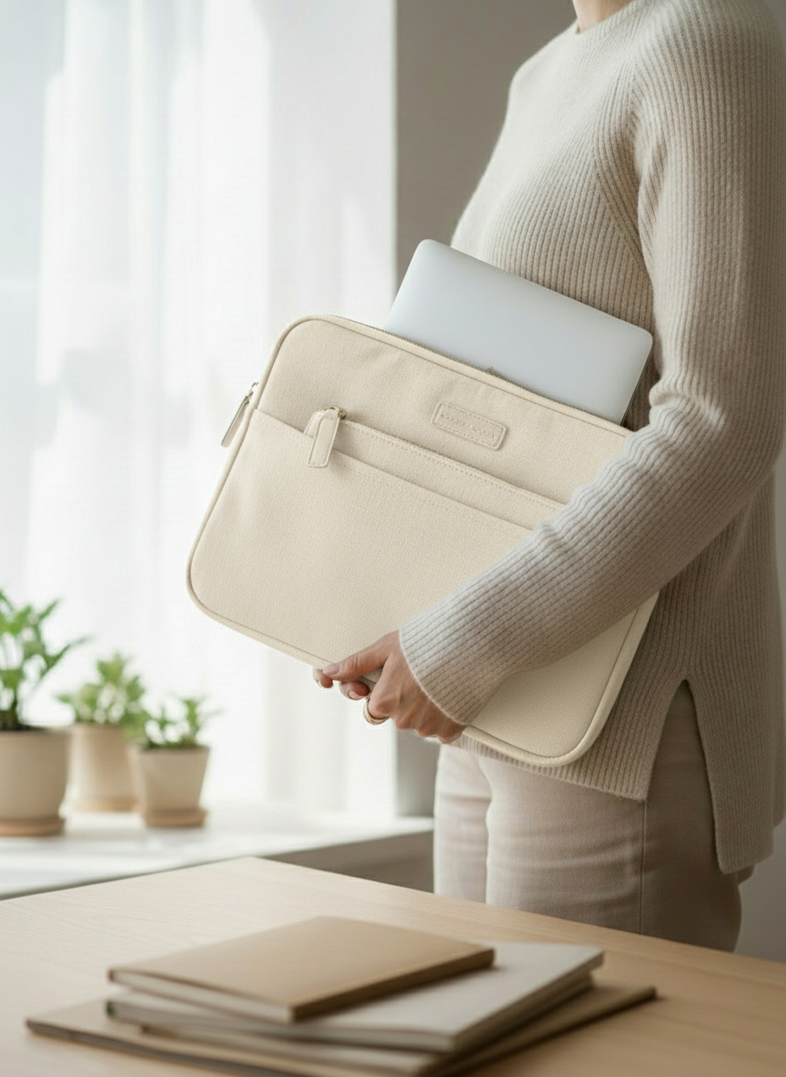 Laptop Tote Bag With Front Pouch