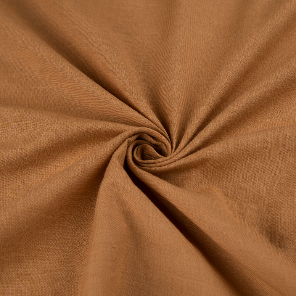 Plain Brown Cotton 92 GSM Handwoven Fabric
