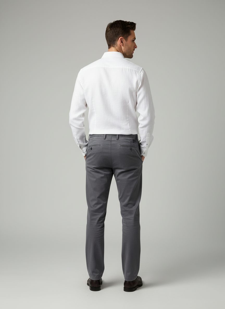 Spread Collared Shirt With Center Placket And Zipper Panels
