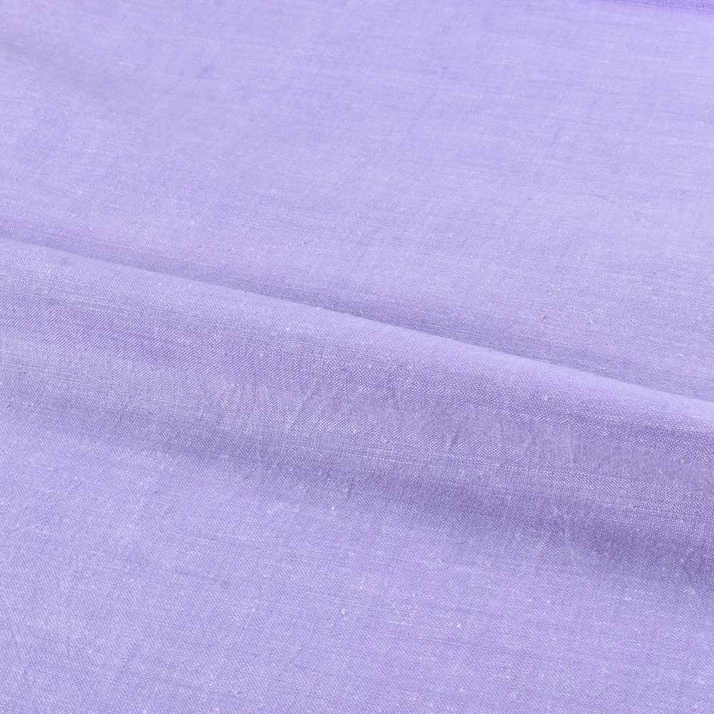 CHAMBRAY PURPLE KHADI COTTON 115 GSM HANDWOVEN FABRIC