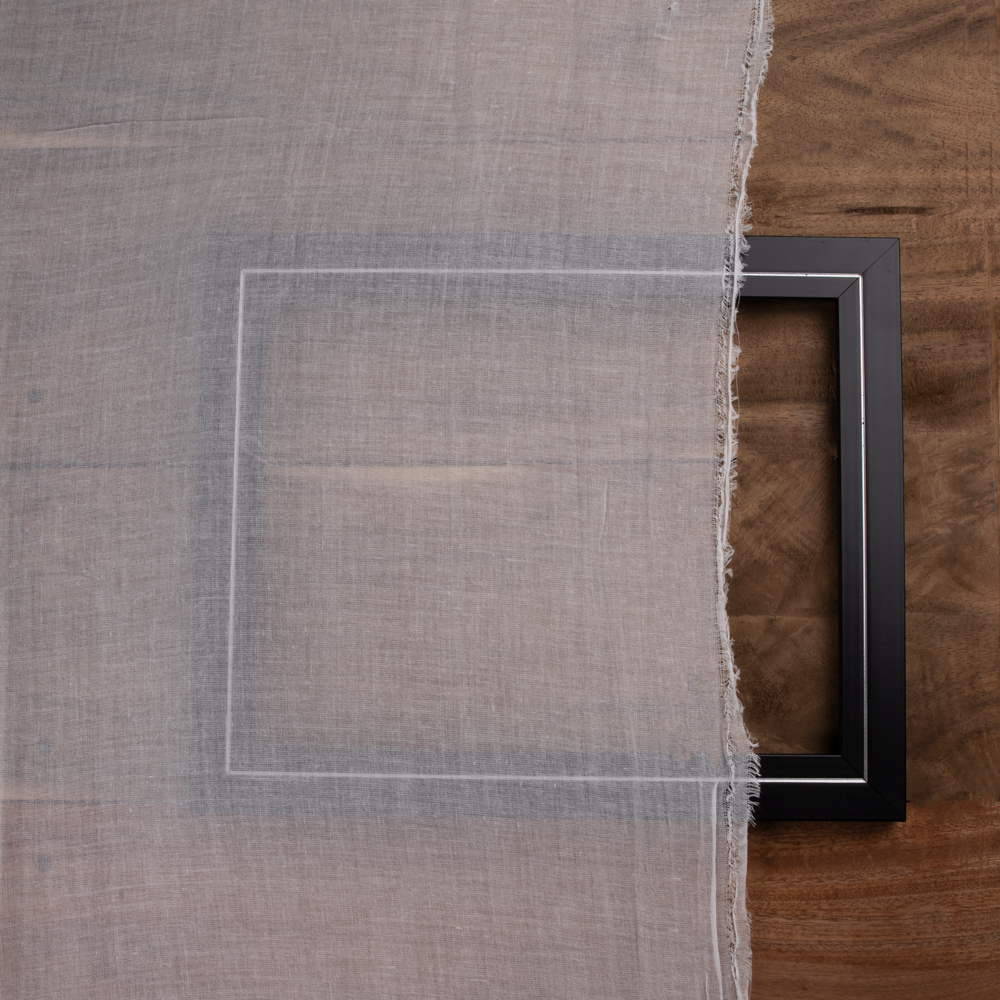 Ready for Dyeing White Chiffon Khadi cotton fabric, perfect for creating custom designs
