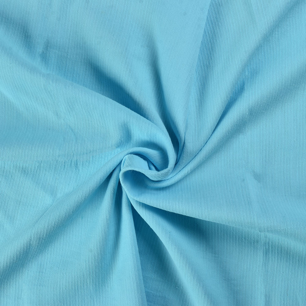 Stripe Sky Blue Pure Cotton 77 GSM Handwoven Fabric